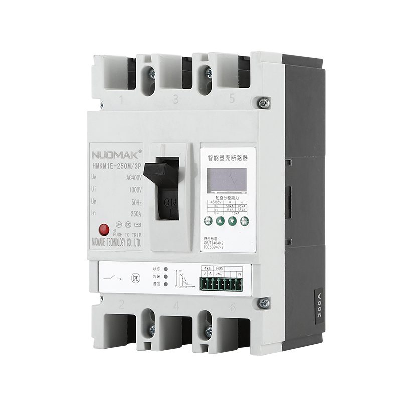 AC LCD Adjustable Current MCCB 200A 250A 4 Pole