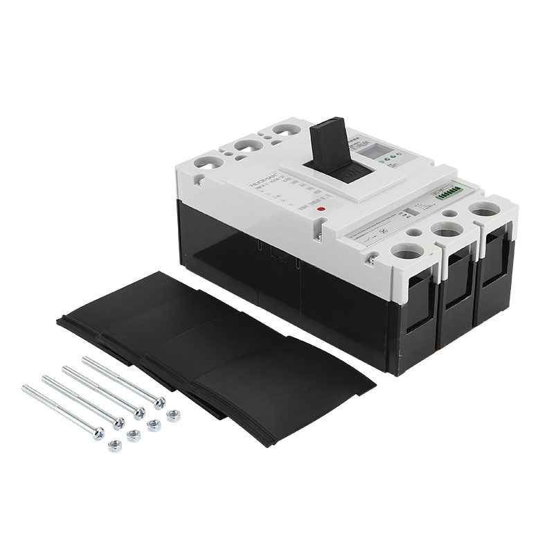 AC LCD Adjustable Current MCCB 500A 630A 4 Pole